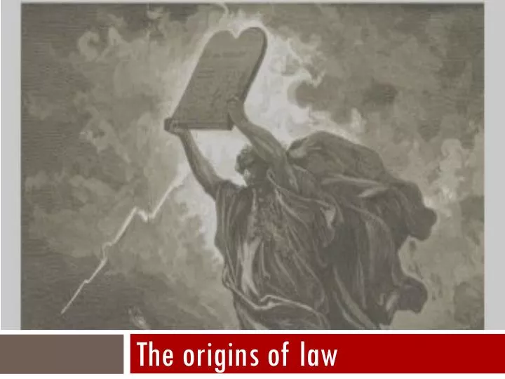 the origins of law