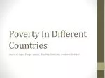 Poverty In Different Countries - slide 1