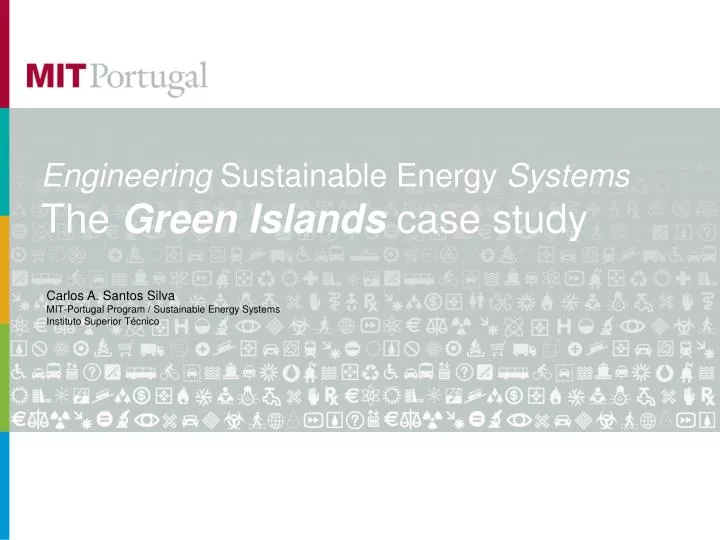 engineering sustainable energy systems the green islands case study