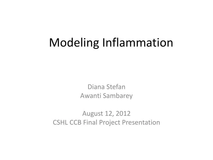 modeling inflammation