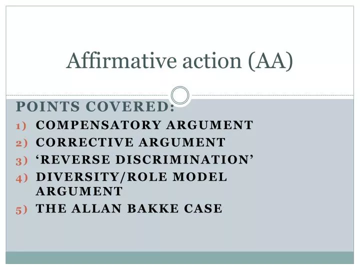 affirmative action aa