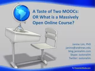 A Taste of Two MOOCs: OR What is a Massively Open Online Course?