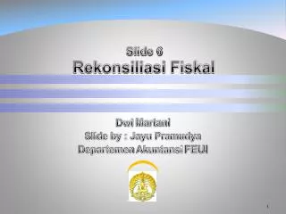 Slide 6 Rekonsiliasi Fiskal