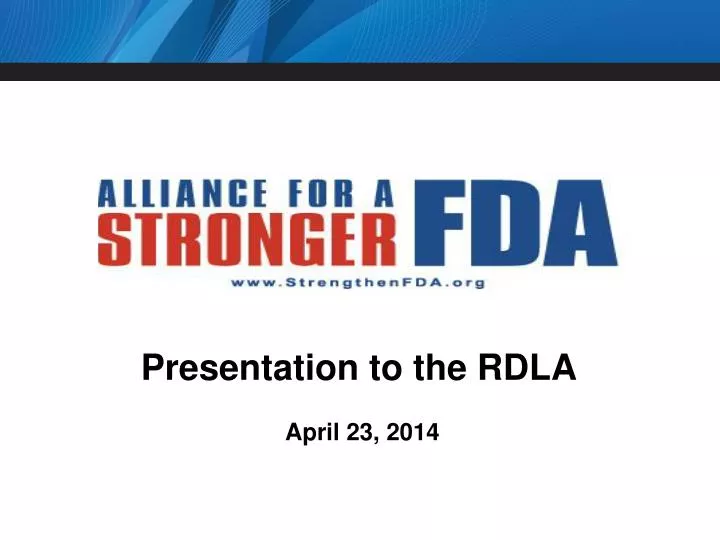 presentation to the rdla april 23 2014