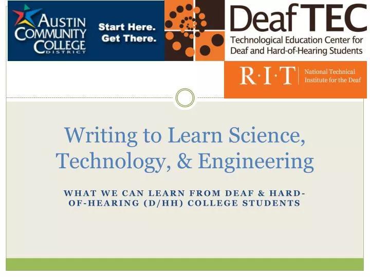 writing to learn science technology engineering
