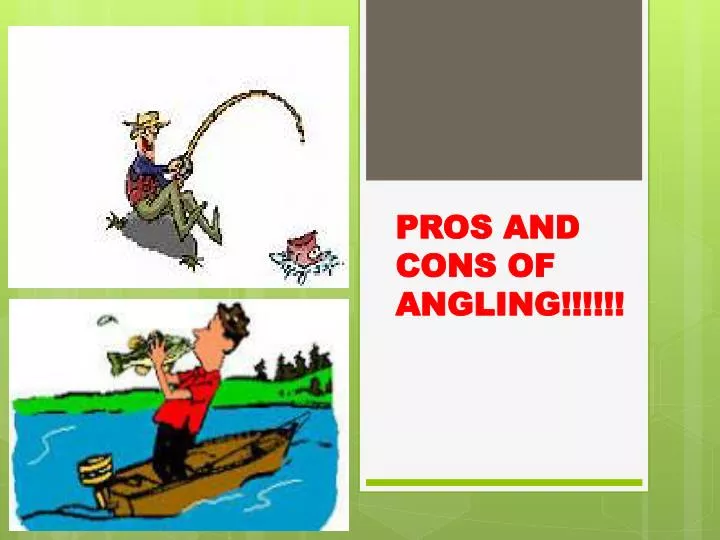 pros and cons of angling