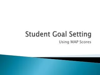 Student Goal Setting