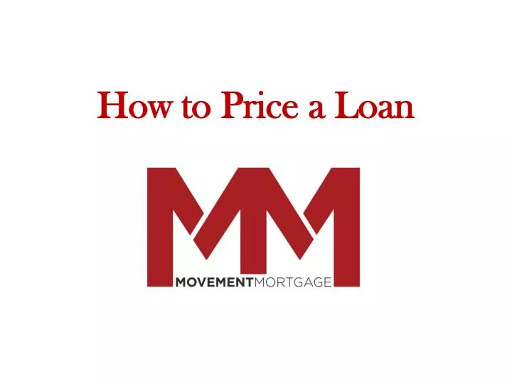 how to price a loan