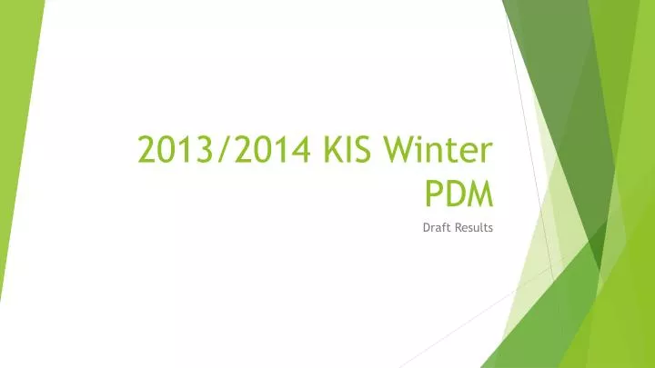 2013 2014 kis winter pdm