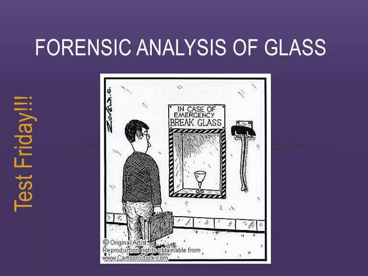 forensic analysis of glass