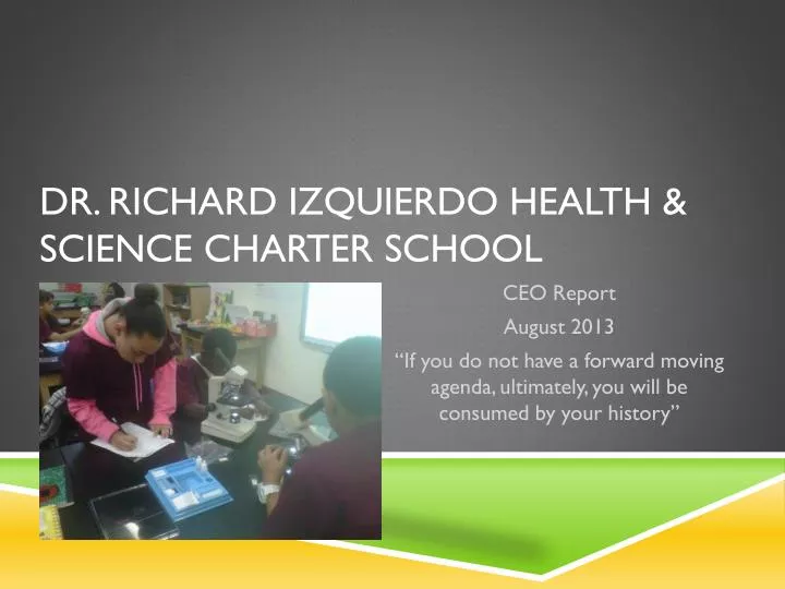 dr richard izquierdo health science charter school