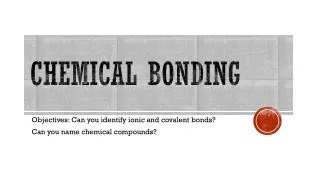 chemical bonding