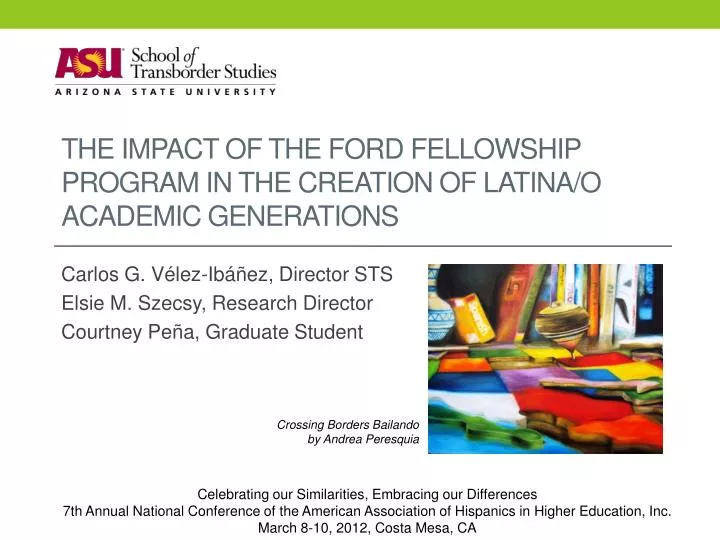 the impact of the ford fellowship program in the creation of latina o academic generations