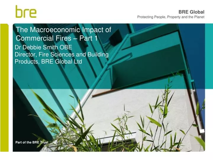 the macroeconomic impact of commercial fires part 1