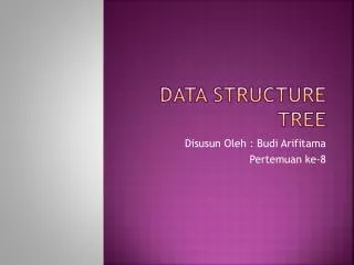 Data Structure Tree