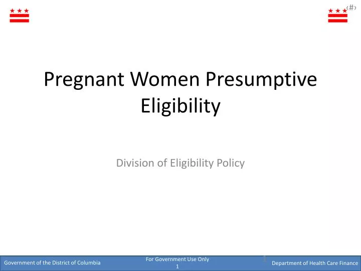 pregnant women presumptive eligibility