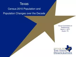Texas Census 2010 Population and Population Changes over the Decade