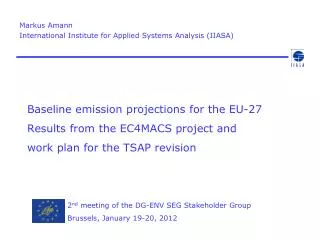 Markus Amann International Institute for Applied Systems Analysis (IIASA)