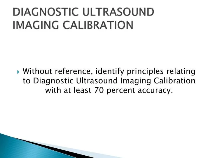 diagnostic ultrasound imaging calibration