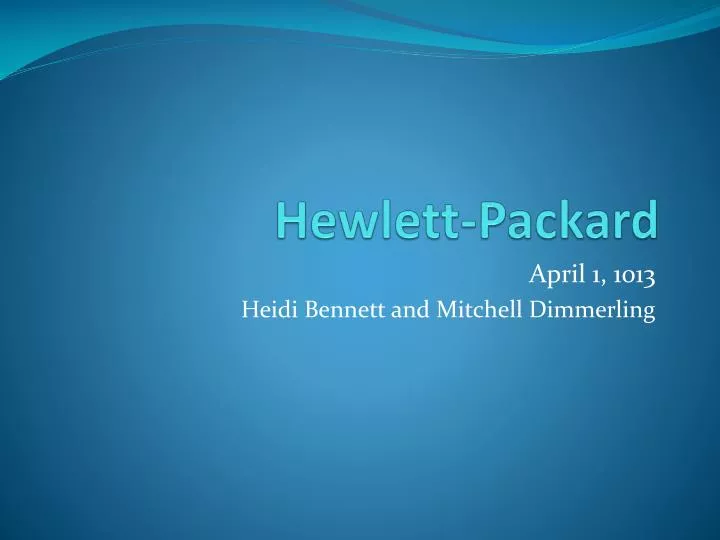 hewlett packard