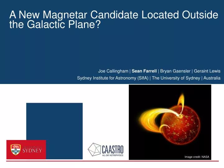 a new magnetar candidate located outside the galactic plane