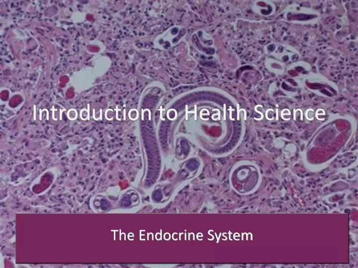 introduction to health science