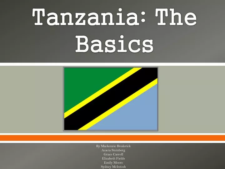 tanzania the basics