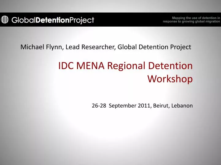 michael flynn lead researcher global detention project