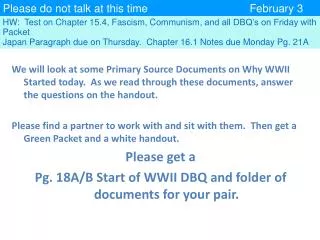 Please do not talk at this time						 February 3