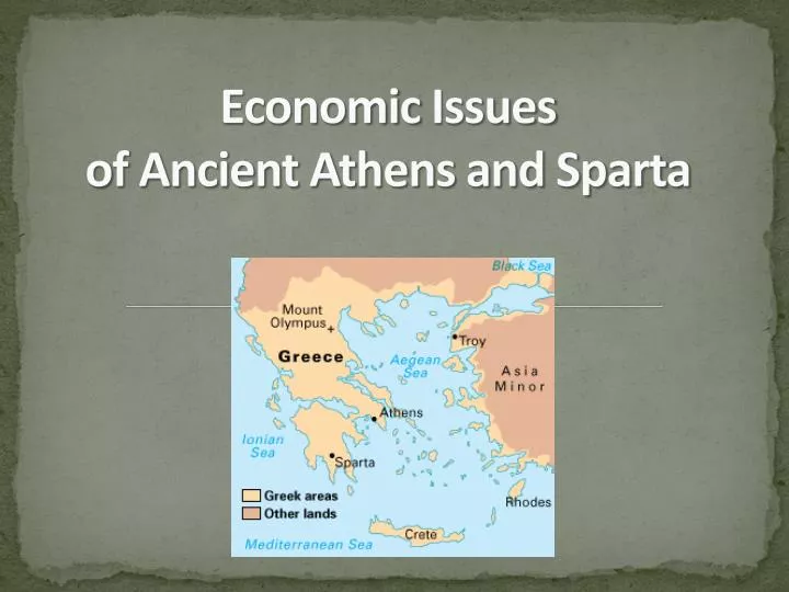 economic issues o f ancient athens and sparta