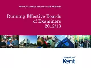 Running Effective Boards of Examiners 2012/13