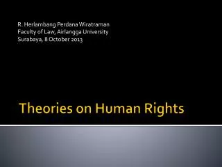 Theories on Human Rights