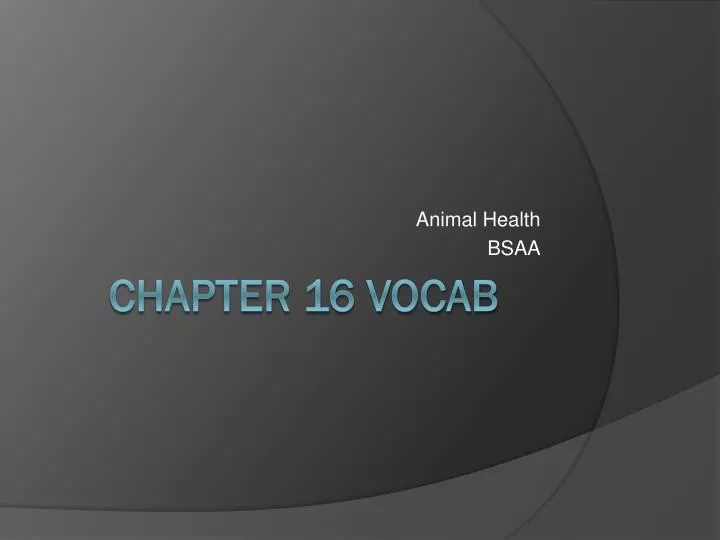 animal health bsaa