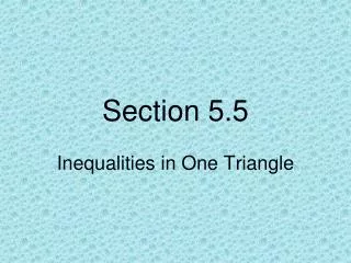 Section 5.5