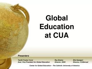 Global Education at CUA