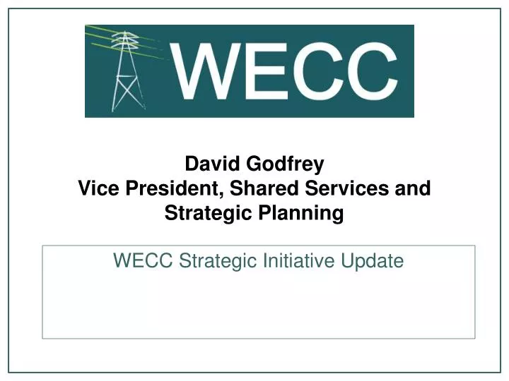 david godfrey vice president shared services and strategic planning