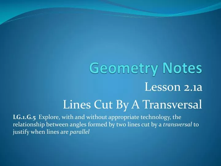 geometry notes