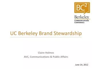 UC Berkeley Brand Stewardship