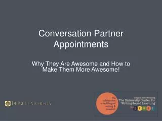 Conversation Partner Appointments