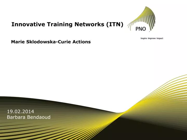 innovative training networks itn