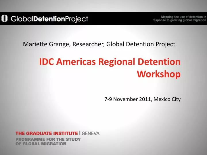 mariette grange researcher global detention project