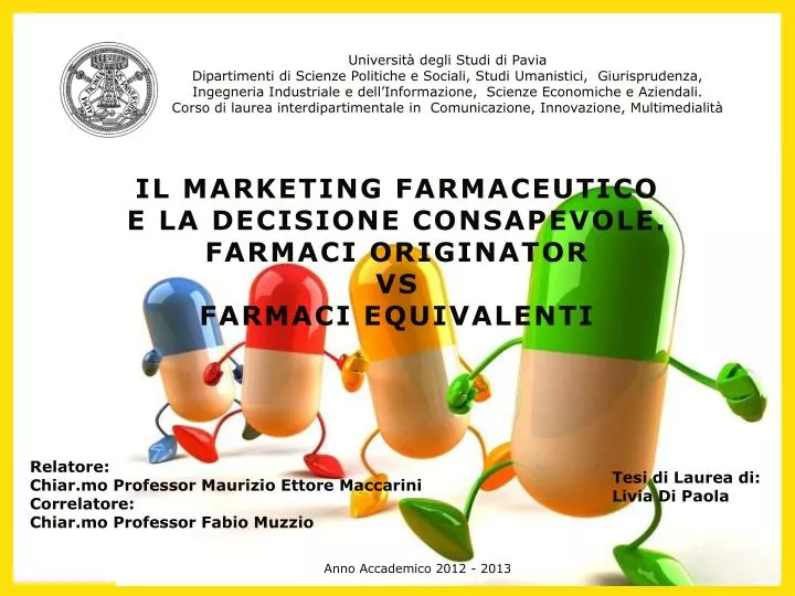 il marketing farmaceutico e la decisione consapevole farmaci originator vs farmaci equivalenti