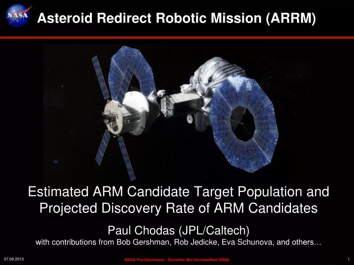 asteroid redirect robotic mission arrm
