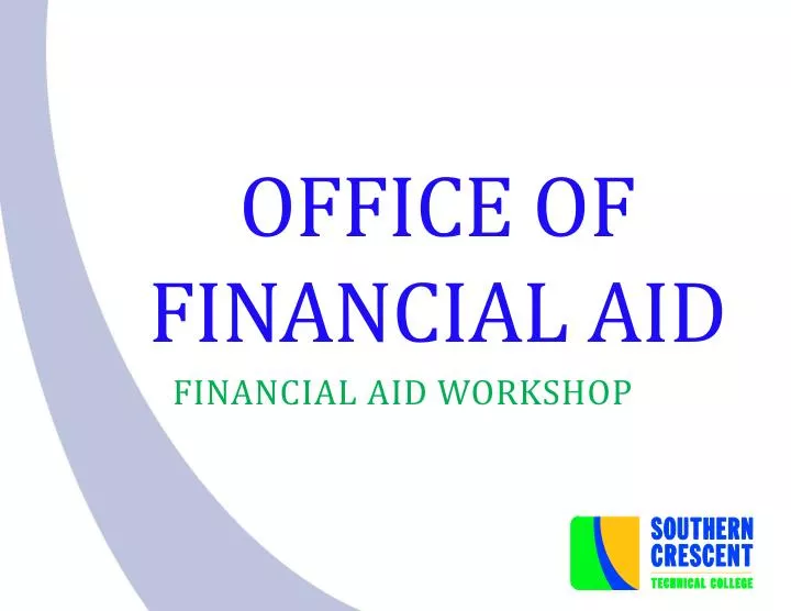 financial aid workshop