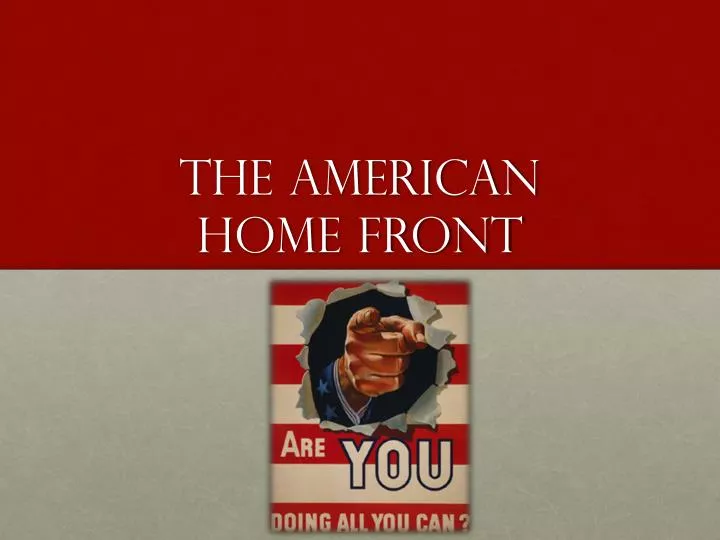 the american home front