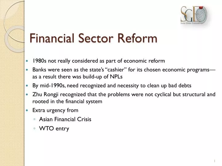 financial sector reform