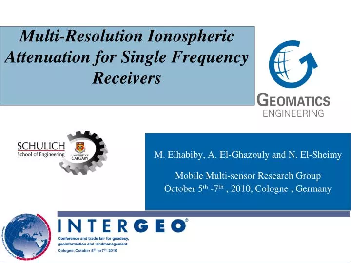 multi resolution ionospheric attenuation for single frequency receivers