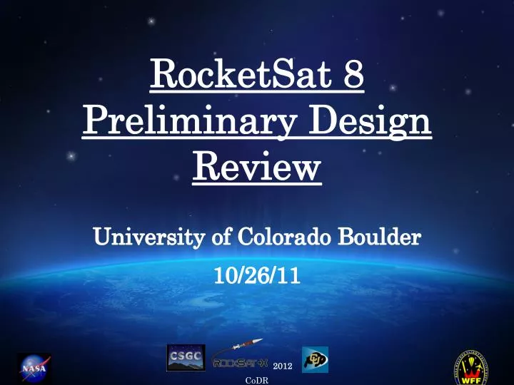 rocketsat 8 preliminary design review