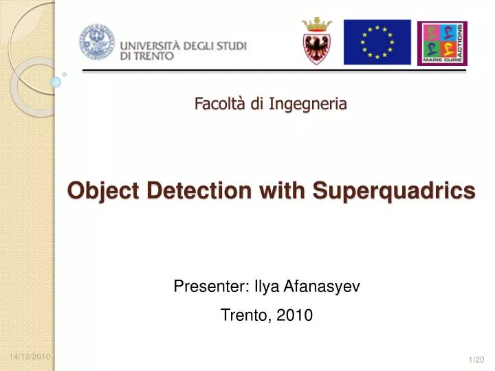 object detection with superquadrics