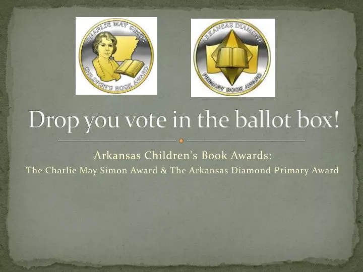 drop you vote in the ballot box